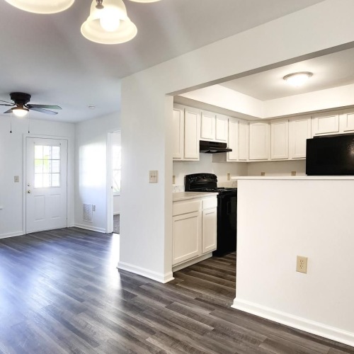 a large empty kitchen